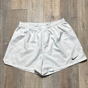 Nike White Athletic Shorts Lightweight Performance
